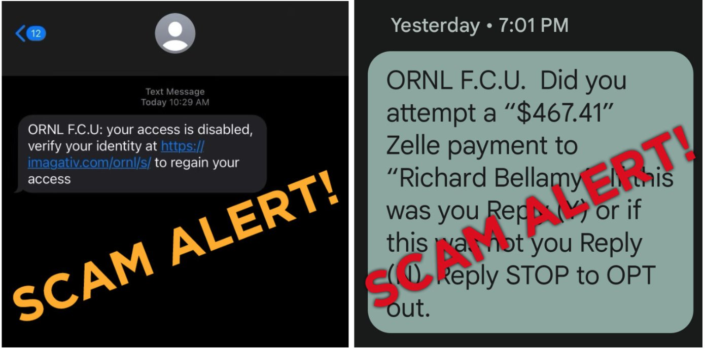 ALERT: Fraudulent Texts and Calls Circulating